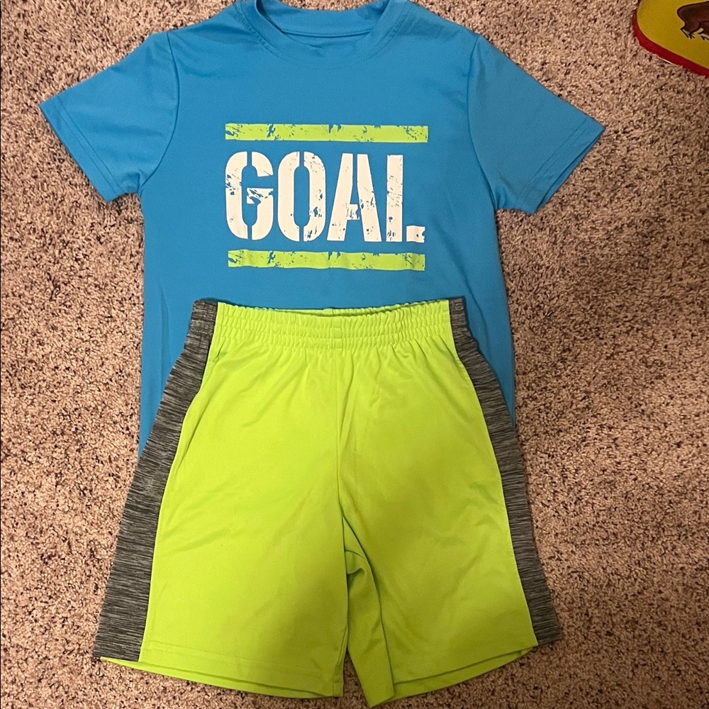 Kids Blue and Green Matching Set